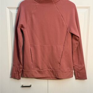 Fabletics Zaylee Funnel Neck Tunic Sweatshirt in Dusty Rose - Size S
